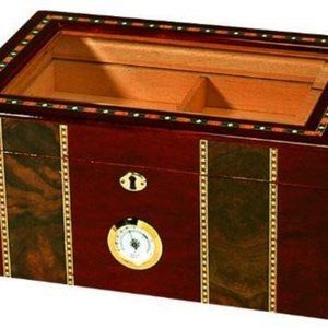 Quality Importers Pompeii Glasstop Humidor NIB
